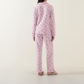 Ditsy Strawberry Print Pyjama Set