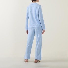 Solid Scallop Pyjama Set