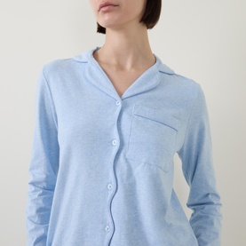 Solid Scallop Pyjama Set