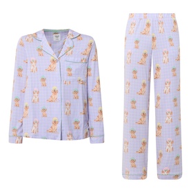 Spa Dog Grid Pyjama Set