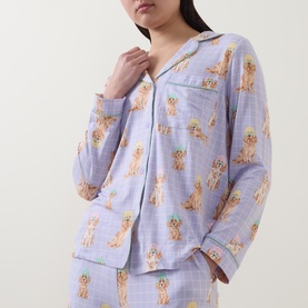 Spa Dog Grid Pyjama Set