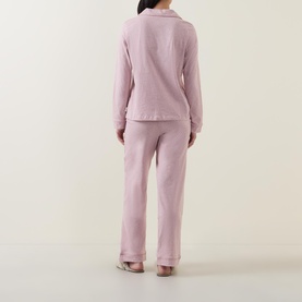 Scalloped Long Pyjama Set