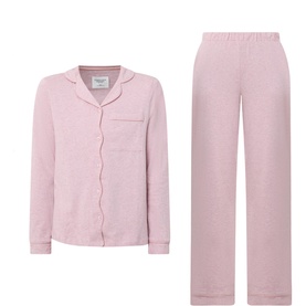 Scalloped Long Pyjama Set