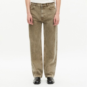 Washed Straight Leg Jeans