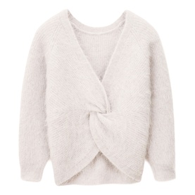 Fill Twist Detail Backless Sweater