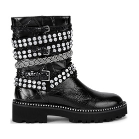 Multi-Strap Biker Boots