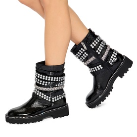 Multi-Strap Biker Boots