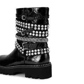 Multi-Strap Biker Boots