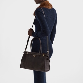 Bonnie Large Suede Handbag