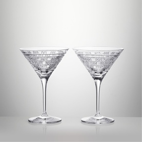 Opulence Martini Glasses Set of Two