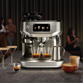 Brushed Stainless Steel Oracle Dual Boiler Coffee Machine