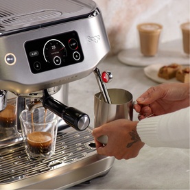 Brushed Stainless Steel Oracle Dual Boiler Coffee Machine
