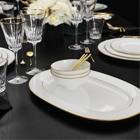 Anmut Gold Oval Platter 41cm