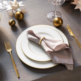 Anmut Gold Round Platter 32cm