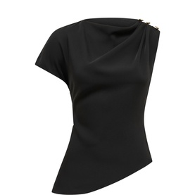 Aubery Asymmetric Draped Top