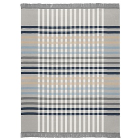 Border Check Blanket Blue