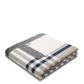 Border Check Blanket Blue