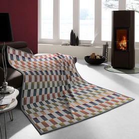 Colton Bricks Blanket Grey