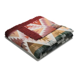 Ikat Diamond Blanket Bordeaux