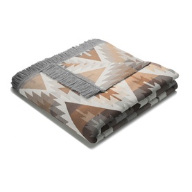 Ikat Diamond Blanket Natural