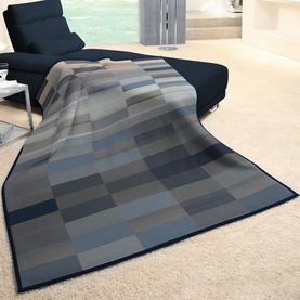 Ombre Abstract Blanket Blue