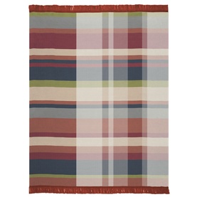 Panel Check Blanket Bordeaux