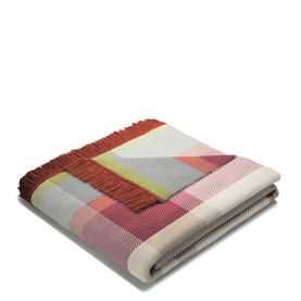 Panel Check Blanket Bordeaux