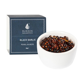 Black Garlic Infused Balsamic Vinegar of Modena Pearl Bursts