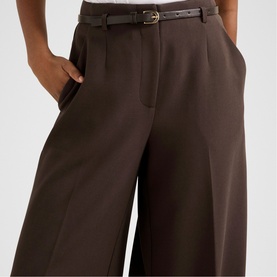 Chantelle Petite Belted Wide Leg Trousers