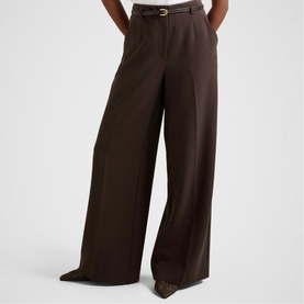 Chantelle Petite Belted Wide Leg Trousers