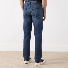 Elijah Mid-Rise Straight Leg Jeans