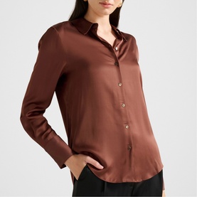 Coco Regular Fit Satin Shirt