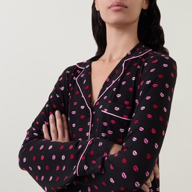 Lips Motif Pyjama Set