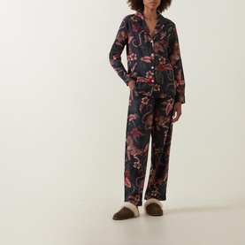 Leopard Floral Pyjama Set