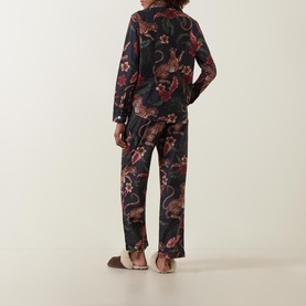 Leopard Floral Pyjama Set