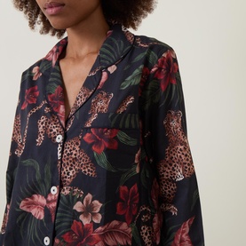 Leopard Floral Pyjama Set
