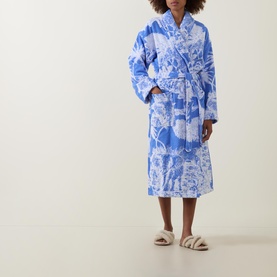 Printed Tie-Fastening Robe