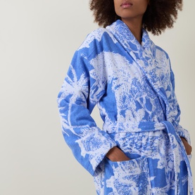 Printed Tie-Fastening Robe