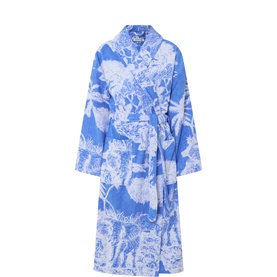 Printed Tie-Fastening Robe