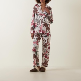 Leopard Floral Pyjama Set