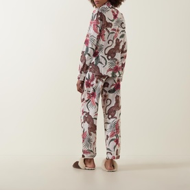 Leopard Floral Pyjama Set