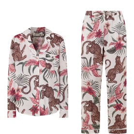Leopard Floral Pyjama Set