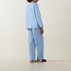 Contrast Piping Pyjama Set