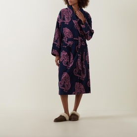 Tiger Tie-Fastening Robe