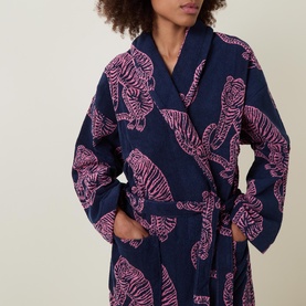 Tiger Tie-Fastening Robe