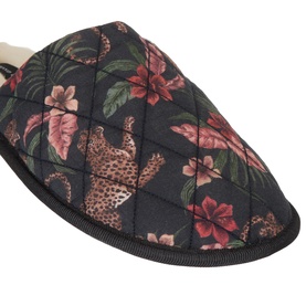 Leopard Floral Slippers