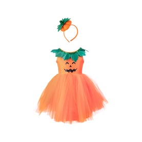 Pumpkin Patch Princess Dress & Hairband Set