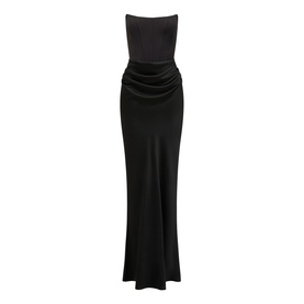 Isra Draped Off The Shoulder Gown
