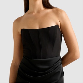 Isra Draped Off The Shoulder Gown