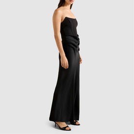 Isra Draped Off The Shoulder Gown